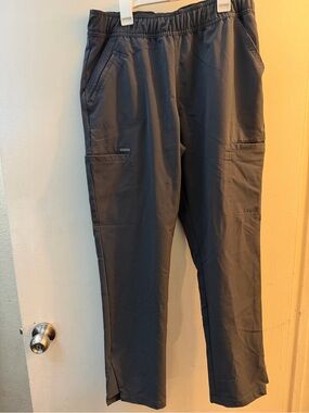 Euphoria Gray Stretch Scrub Pants Medical Jogger Utility Pants Size M